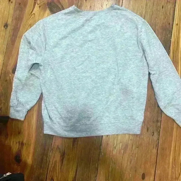 Miken Flow Hamsa Hand Evil Eye Grey Sweatshirt size 1x - Picture 5 of 5